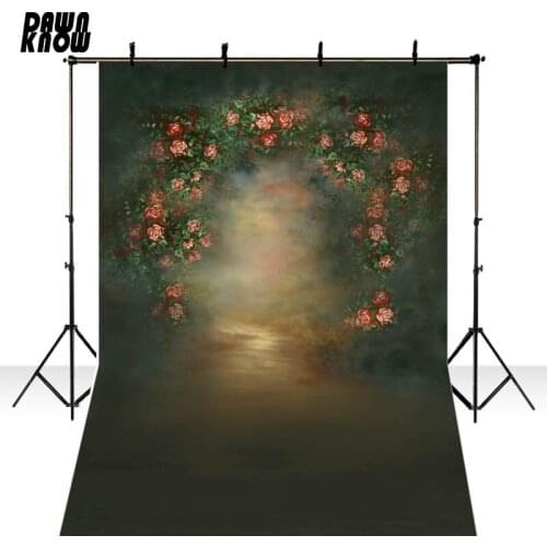 DAWNKNOW Uniquely Vinyl Photography Background For Children Texture Floral Backdrop For Newborn Photo Studio 436