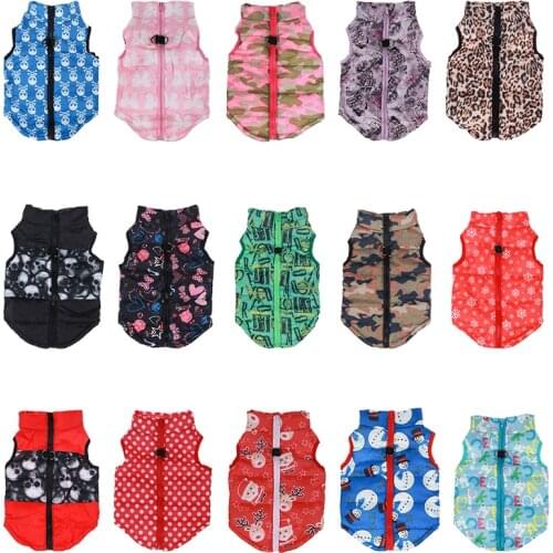 Windproof Dog Clothes Puppy Outfit Vest Warm Pet Clothes For Small Dogs Winter Pets Dog Jacket Coat Padded Chihuahua Apparel