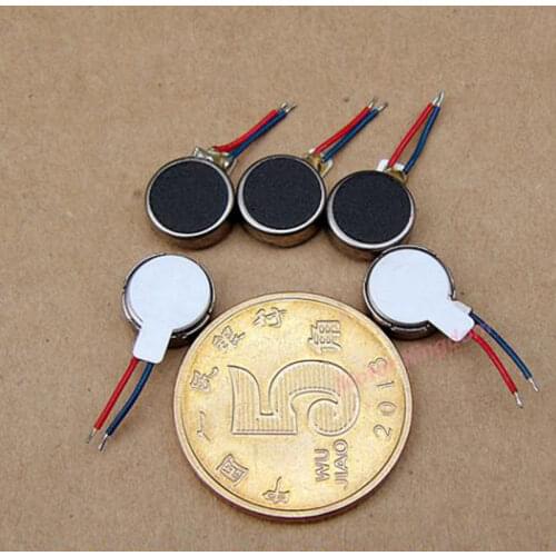 5pcs 0828 8mm*2.8mm Vibration Motor DC 3V Ultra-Thin Tiny Micro Button-Type Vibrating Motor Coin Flat Vibrator Motor
