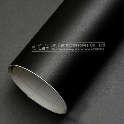 The newest matt black Vinyl Car Wrap Sticker matt sanding black Film Wrap Vinyl For HOOD Roof black matte car wrap film