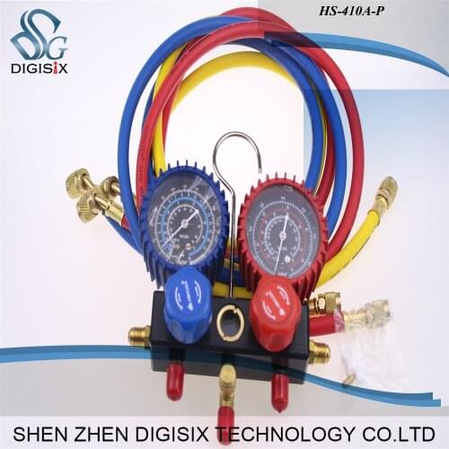 High Quality Hvac A C collector HS-410A-P manifold gauge for R410 with Blister box High quality