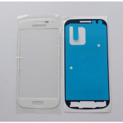10pcs/lot GT-I9190 Replacement LCD Front Screen Glass Lens for Samsung Galaxy S4 MINI i9190 i9192 i9195 Outer Glass + Adhesive