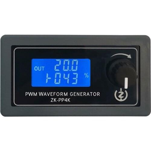 ZK-PP4K LCD Digital PWM Pulse Generator Pulse Frequency Duty Cycle Adjustable Square Rectangular Wave Generator