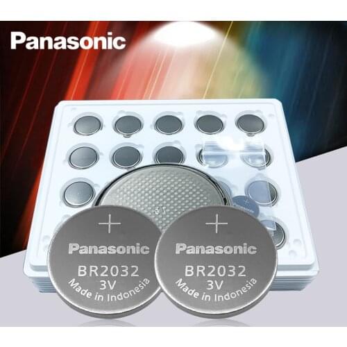 10PCS/Lot Original Panasonic 3V BR2032 Battery BR 2032 High temperature Button Coin Cell Batteries