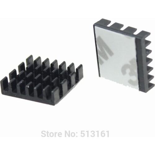 10PCS Mini IC Black Chipset Cooler Heat Sink Cooling Aluminum Heatsink