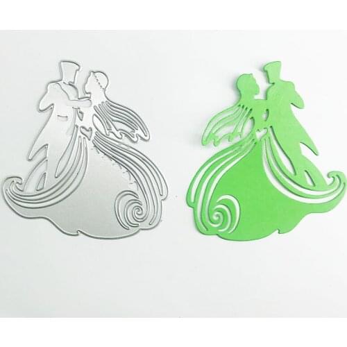 2021 New Cutting Dies Marriage Blessing Couples Craft of Love Sticker Paper Scrapbooking Stamp DIY Art Metal Cutter Die