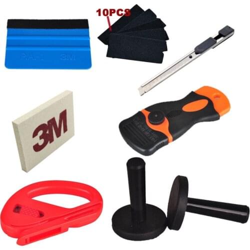 3M Blue Felt Edge Decals Sticker Vinyl Sheet Squeegee Car Wrap Applicator Tools