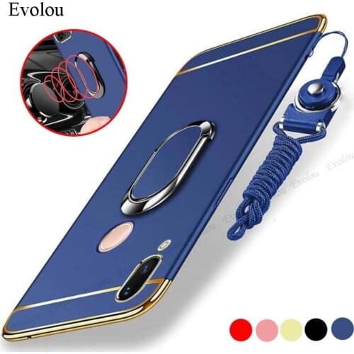 3 in 1 Plating Shockproof Phone Case For Redmi Note 7 Pro 7S 6 5A 4X 5 Plus Case Hard PC Magnetic Stand Holder Back Cover Couqe