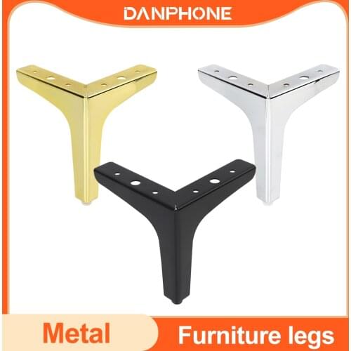 DANPHONE 4pcs Metal Furniture Legs for Coffee Table TV Cabinet Sofa Bed Chair Leg Iron Desk Cabinet To The Dresser Foot Bathroom