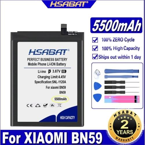 HSABAT BN59 5500mAh Battery for Xiaomi Batteries