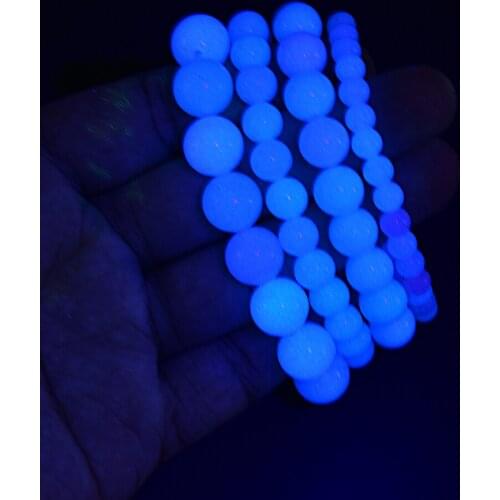 Asingeloo 2019 Luminous Light Glowing Beads Natural Stone Bracelets Women Prayer Beads Bracelet Jewelry Strand Bracelets