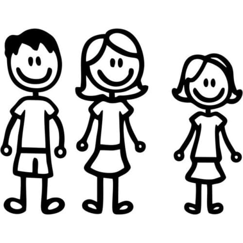 Parents and daughters car stickers and decals interesting PVC diesel off road truck waterproof car stickers 15cm * 11.5cm