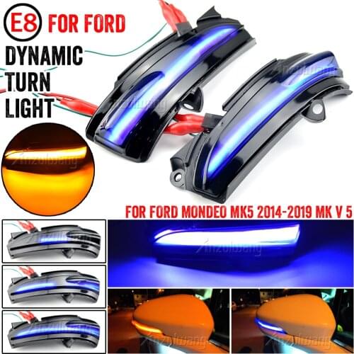 Side Mirror indicator Dynamic Blinker LED Turn Signal Light For Ford Fusion Mondeo 2013 2014 2015 2016 2017 2018