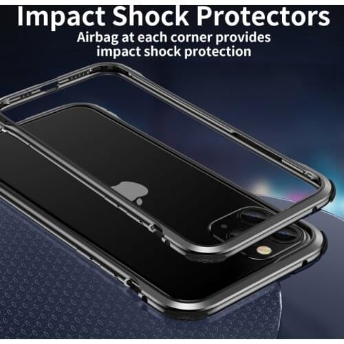 Shockproof Metal Armor Case For iPhone 11 Bumper Case Aluminum Cover Coque For iPhone 11 Pro 7 8 Plus X Xr Xs Max SE 2020 Funda
