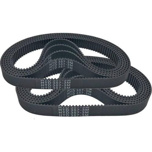 Black Rubber Timing Belt Power Transmission Parts HTD348-3M HTD351-3M HTD354-3M HTD357-3M