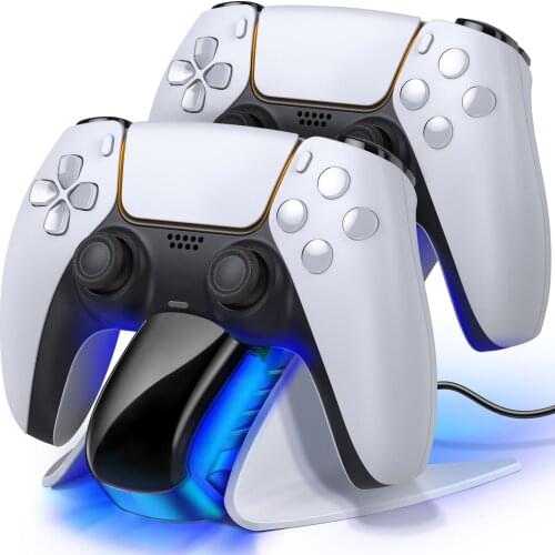 Dual Fast Charger For PS5 Controller 5V/3A Type-C Charging Cradle Dock Station For Playstation 5 Joystick Gamepad Accessories