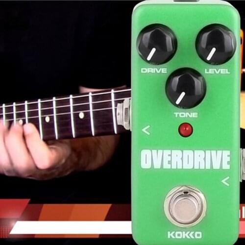 Guitar Effector Monoblock Portable Aluminium Warm Clean Overdrive Effect Sound Processor for Blues Lovers