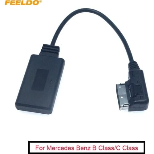 FEELDO Car Audio Radio AUX Cable Adapter For Mercedes Benz AMI Interface For Bluetooth Wireless Receiver Music AUX Adapter
