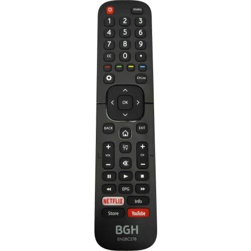 Hot Sale Original For BGH TV Remote Control EN2BC27B With Netflix YouTube Fernbedienung