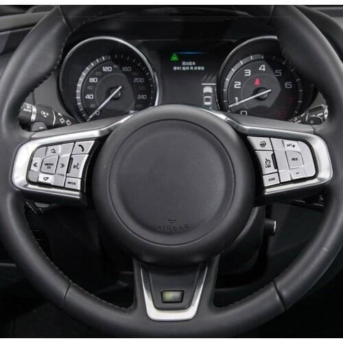 For Jaguar XE XF F-PACE E-PACE F-TYPE Aluminum alloy Silver Car Wheel Buttons Sequins Stickers Trim Car Accessories