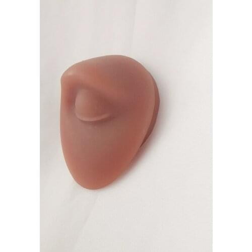 Coffee human body simulation silicone eye model perforation puncture practice jewelry display eye model