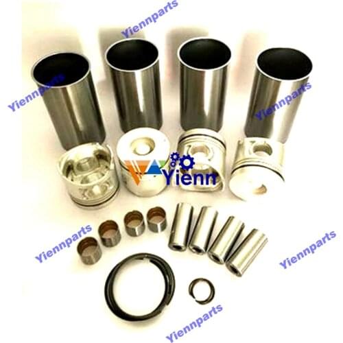 For Isuzu 4JB1 4JB1T Liner Kit With Piston Pin Clips Piston Ring Set ELF Trucks Diesel Engine Repair Parts