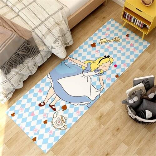 Cartoon Kids Play Mat Princess Doormat Carpet for Living Room Hallway Floor Anti-Slip Mats Bedroom Entrance Door Bath Rug