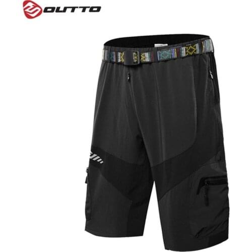 Outto Mens Cycling Shorts Loose Fit Breathable Bicycle Shorts Outdoor Sports MTB Riding Road Mountain Bike Short