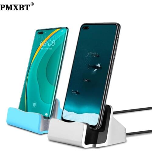 Desktop Charger Holder Cradle Sync Data Mobile Phone USB Charger For iPhone 11 Samsung Micro USB Type C Docking Station Pad Base