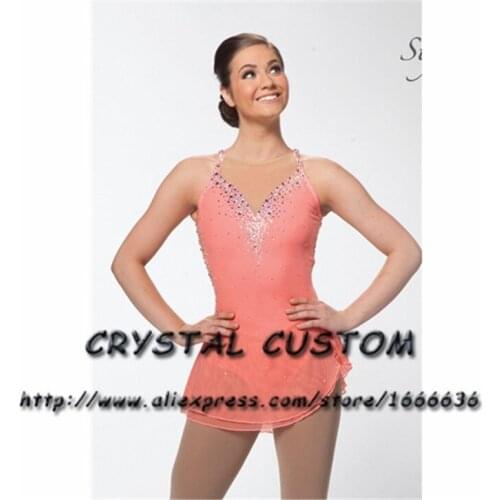 Custom Figure Skating Dresses Graceful New Brand Girls Ice Skating Dresses For Competition DR4272