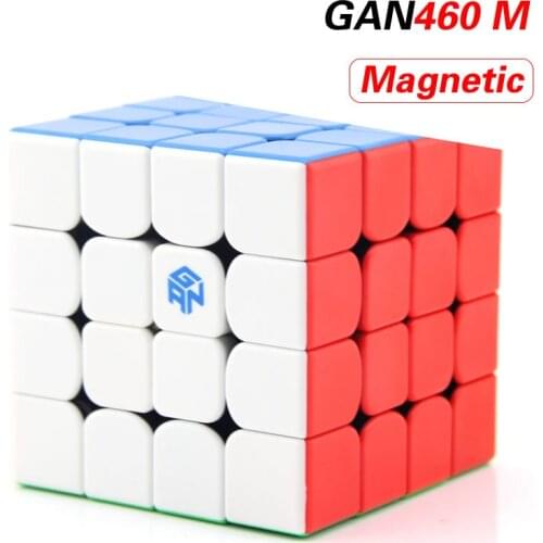 Original High Quality GAN 460 M Magnetic 4x4x4 Magic Cube 4x4 460M/GAN460M Speed Puzzle Christmas Gift Kids Toys For Children
