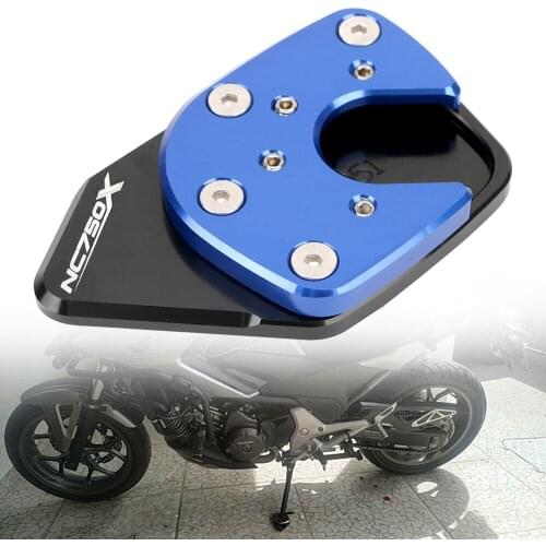 Pad Plate Enlarger Support Extension Kickstand Motorcycle CNC Foot Side Stand For HONDA NC750X NC750S XADV750