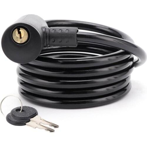 Anti-theft Bicycle Lock Bike Steel Cable Key Lock With 2 Keys Portable Strong Security Lock Motorcycle Bicycle Accessories