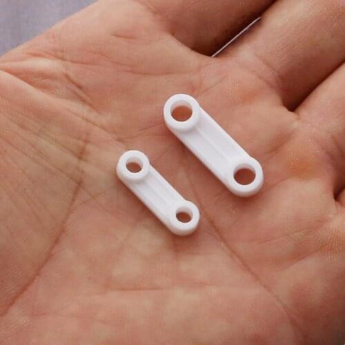 500pcs White Color Plastic 2-Hole 8 Character Buckle Pull-trap Protection Line DIY Lamp Line Accessories