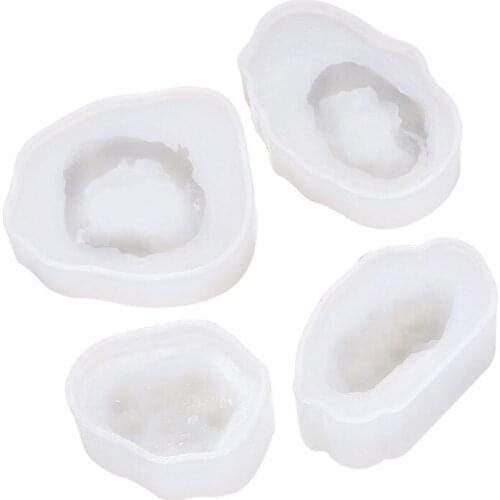 DIY Natural Druzy Gem Resin Mold Quartz Rock Cluster Pendant Mold Resin Jewelry