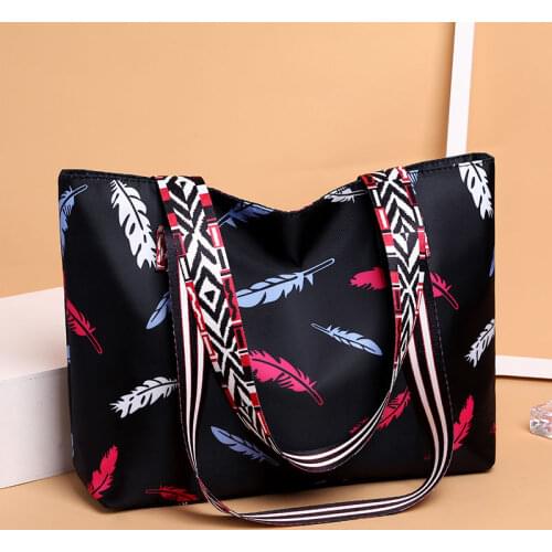 Bags Womens New All-match Shoulder Bag Fashion Nylon Canvas Handbag Large Capacity Simple Tote Bag