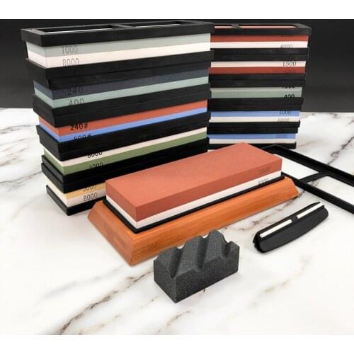 4pcs Whetstone Sharpening Stone Knife Sharpener grinding stone water stone honing kitchen Tool 4in1 240-8000Grit