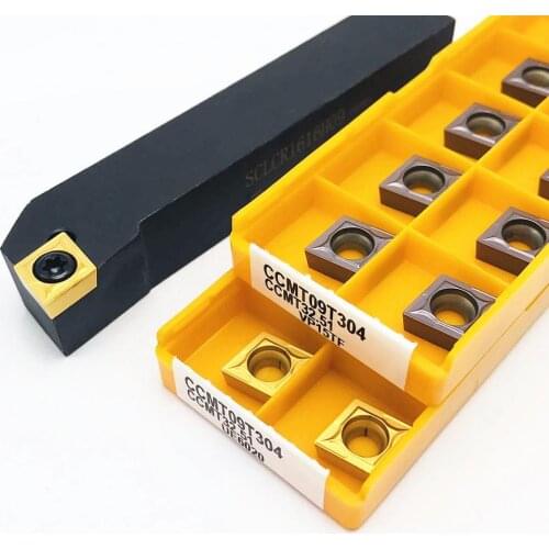 SCLCR1212H09 SCLCR1616H09 SCLCR2020K09 SCLCR2525M09 CNC lathe 95 degree tool post + 10pcs CCMT09T304 CCMT09T308 carbide insert