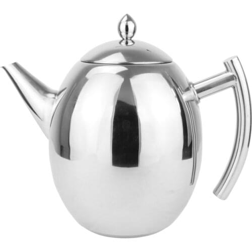 Thick stainless steel teapot coffee teapot with strainer hotel restaurant hotel induction cooker 1500ML