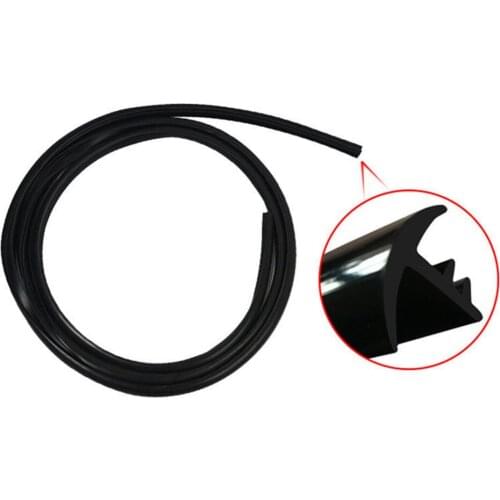 Universal Sealing Strip Car Dashboard Weatherstrip Dustproof Black 2M Rubber Automobiles Interior Accessories Sound Insulation