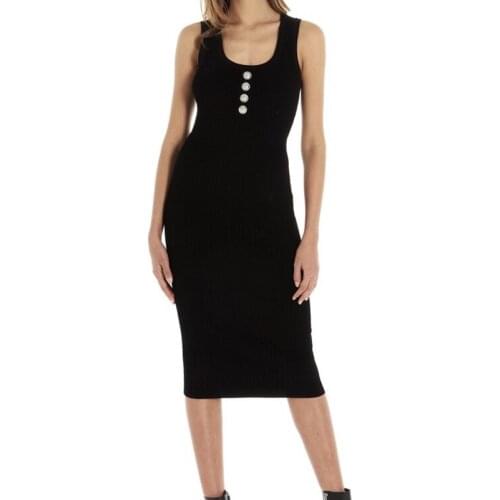 Of 2021 In Early Spring U Brought The Temperament Of The Lion Buckles Contracted Fashion Knitting Bag Hip Dress