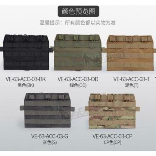 WOSPORT Tactical Molle Vest JPC2.0 panel Plate Pouch Pack Triple Bag