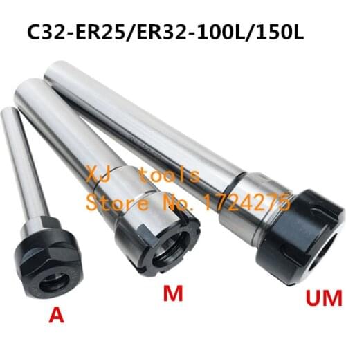 1pcs C32 ER25 C32 ER32 100L 150L Collet Chuck Holder CNC Milling Powerful Clamping Force