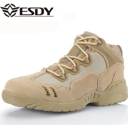 2019 Genuine Leather Army Boots Mens Military Desert Boot Shoes Men Autumn Breathable Boot Ankle Boots Botas Tacticos Zapatos