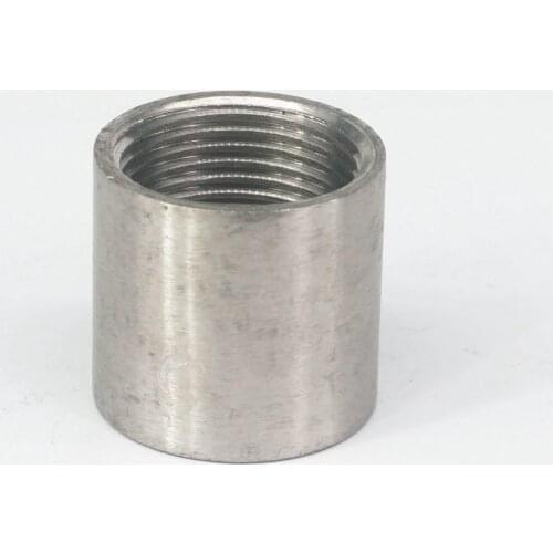 3/4" BSPP Female Thread 304 Stainless Steel Pipe Fitting Full Socket Round Connector for Water Oil Air 1 Mpa