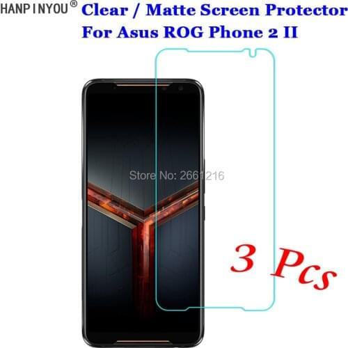 3 Pcs/Lot For Asus ROG Phone 2 II ZS660KL 6.59" HD Clear / Anti-Glare Matte Front Screen Protector Touch Film Protection Skin