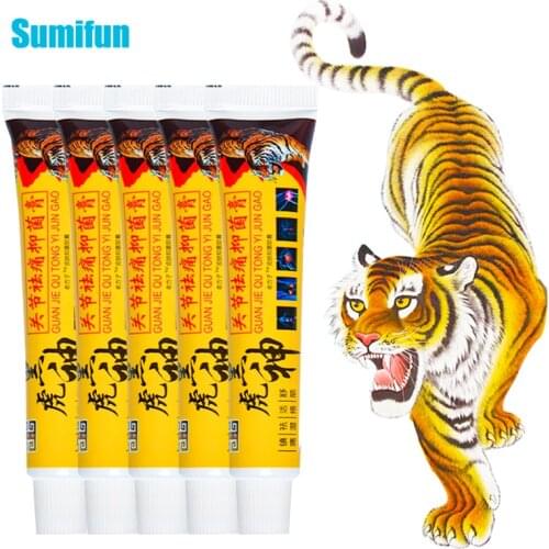 5pcs Analgesic Cream Tiger Balm Suitable For Rheumatoid Arthritis Joint Pain Killer Herbal Ointment Health Care D2798