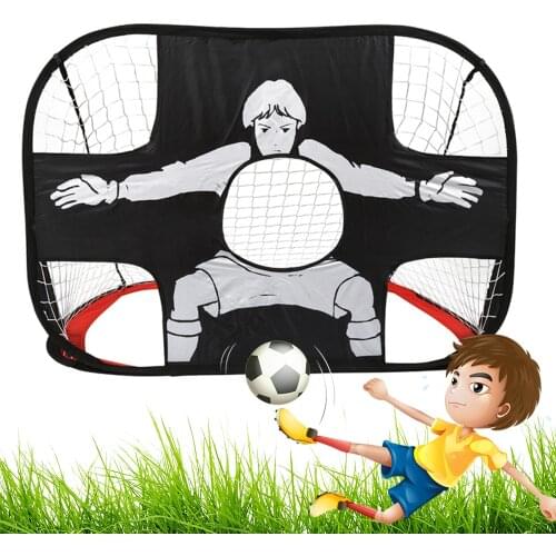 Kids Sports Outdoor Indoor Children Fun Game Portable Mini Net Foldable Football Gate Net Goal Ball Practice Soccer Training