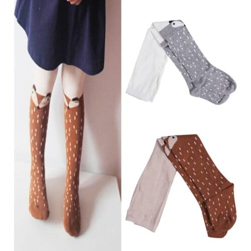 0-5Years Baby Kid Girl Leggings Print Animal Cotton Warm Stockings Pants Hosiery Pantyhose