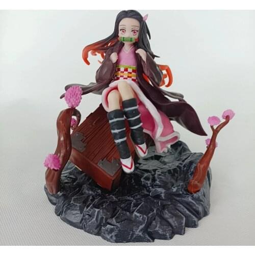 Anime Figure Demon Slayer Kamado Kamado Nezuko PVC Action Figure Toy Kimetsu no Yaiba Statue Adult Collectible Model Doll Gift